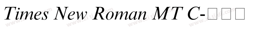 Times New Roman MT C字体转换